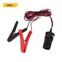 ราคา Deli สายจั๊มสตาร์ท สายจั๊มแบตเตอรี่ สายคีบขั้วแบต คลิปจระเข้ ความยาวรวม 1 เมตร การนำไฟฟ้าที่ปลอดภัย กระแสไฟคงที่ Ezbuy (19127077599)