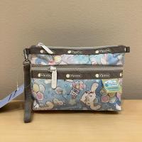 ราคา LeSportsac กระเป๋าคลัทช์7105กระเป๋ามือถือลายการ์ตูนกระเป๋าเครื่องสำอางสองชั้นกระเป๋าเก็บของกันน้ำมีซิปสองเส้นพร้อมเชือกคล้องมือ (20243598645)