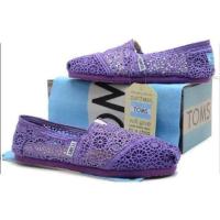 ราคา แท้ TOMS Purple Crochet พร้อมส่ง โล๊ะ พร้อมถุงผ้า (15589673418)