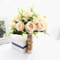 ราคา ริบบิ้นดอกไม้ผ้าไหมสำหรับเพื่อนเจ้าสาวสีชมพูช่อดอกไม้งานแต่งดอกกุหลาบเทียมเครื่องประดับงานแต่งงานช่อดอกไม้สำหรับเจ้าสาว (21170831043)