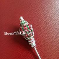 ราคา ปิ่นปักผมลายโบราณ ปิ่นปักผมเจ้าสาว สีทองลงยา งานสวยวัสดุอย่างดี (14452027941)