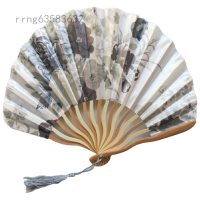 ราคา จีนคลาสสิกพัดมือถือพัดลมไม้ไผ่พัดลมพับกระดาษพัดตกแต่งงานปาร์ตี้งานแต่งงานไม้ไผ่ Vintage พัดมือพับได้ (9149738909)