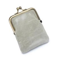 ราคา กระเป๋าเงินสำหรับผู้หญิงเหรียญแบบหนีบเล็กหนังวัวแท้แบบย้อนยุคใหม่2033สไตล์ยุโรป (18603700102)