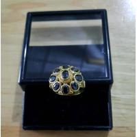 ราคา แหวนพลอยนพเก้าตัวเรือนทองเหลือง แหวนพลอยนพเก้า แหวนพลอยทองเหลืองใส่สวย เสริมดวง BR 05 (17141627575)