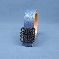 ราคา LOEWE แบบดั้งเดิมใหม่2023แบรนด์สเปนความหมายเข็มขัดสีอ่อนของผู้ชายที่กลวงออกคลาสสิกหรูหรามีลายนูนสองชั้นหัวเข็มขัดเรียบเทรนด์สไตล์ตะวันตก (19794880408)