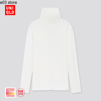 ราคา e03 store Uniqlo Women HEATTECH EXW เสื้อยืดสองตัว แขนยาว ชุดชั้นในที่อบอุ่น 428498 (18172525275)