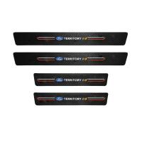 ราคา Sieece สำหรับ Ford Territory 4 ชิ้น กันรอยประตูรถยนต์ คาร์บอนไฟเบอร์ สติ๊กเกอร์กันรอย แผ่นกันรอยประตูรถยน สติกเกอร์ติดรถ ติดขอบประตู ฟิล์มกันรอยรถยนต์ สติ๊กเกอร์ติดรถ สติ๊กเกอร์รถยนต์ ของแต่งรถยนต์ (1