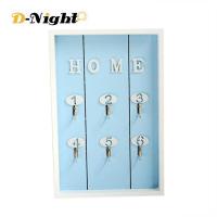 ราคา D Nightที่แขวนติดฝาผนังที่แขวนกุญแจไม้พร้อมที่แขวนติดผนัง6ตะขอ (5134252686)