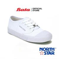 ราคา ฺBata บาจา by North Star รองเท้าผ้าใบพละนักเรียน แบบผูกเชือก วัยประถมศึกษาและมัธยมศึกษา สวมใส่ง่าย สำหรับเด็กผู้ชาย รุ่น North Star สีขาว รหัส 3291613 (18581999960)