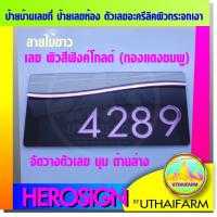 ราคา บ้านเลขที่ เลขบ้าน เลขที่บ้าน ป้าย เลขห้อง สวย ดูดี มีสไตล์ดีไซน์ล้ำๆ 03 (7636537788)