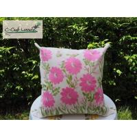 ราคา หมอนอิงผ้าฝ้ายปักลายโมเดิร์น หมอนโซฟา หมอนอิงขนาด หมอนอิงปักมือ หมอนอิงล้านนา 16x16 (11487582335)