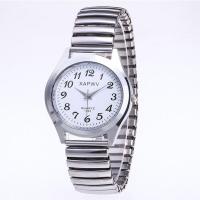 ราคา แฟชั่นนาฬิกาข้อมือผู้หญิงยางยืดนาฬิกาสำหรับผู้ชายหญิงคู่ทั่วไป Casual นาฬิกาสายเหล็ก (11228900330)