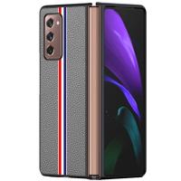 ราคา Leather for Samsung Galaxy Z Fold 2 5G Fold2 Case Ultra Thin TB Limited Edition Folding Flip Cover (15445516984)