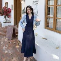 ราคา Tara Blue Long Dress เดรสสาวอวบ เดรสยาว เดรสแขนยาว แขนระบาย สีกรม น้ำเงิน เดรสออกงาน เดรสงานแต่ง เดรสทำงาน เดรสเจ้าหญิง (20579261256)