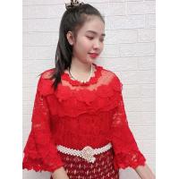 ราคา ส่งฟรี เสื้อลูกไม้สีแดง เสื้อตรุษจีน เสื้อลูกไม้ เสื้อสาวอวบ เสื้อคนอ้วน เสื้อแฟชั่น เสื้อผู้หญิง เสื้อสีแดง เสื้อไปงาน (17306863028)