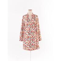 ราคา pomelo เดรสแขนยาว ผ้าพิมพ์ลายดอกไม้ ไขว้อกผูกโบว์ ซิปข้างด้านใน มีซับใน ป้ายแบรนด์ระบุไซส์L Preloved (20669668490)