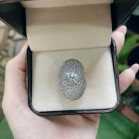 ราคา Titapa jewelry แหวนเพชรหน้ากว้างฝังเพชรจิกไข่ เพชรกลาง 2กะรัต แบบมาใหม่สวยโมเดิร์นเพชรขาวใสวิ้งๆน้ำ100คัดทุกเม็ดเหลี่ยมH A น้ำลึกสวยเล่นไฟระยิบระยับงานปราณีตละเอียดตัวเรือนมีน้ำหนักแข็งแรงใส่ได้ทุกวัน