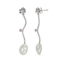 ราคา A CEMI Mallow Nami Earring Baroque Pearl มุกแท้ ต่างหูมุกแท้ ต่างหูเงินแท้ ชุบทอง 18K โรสโกลว์ (2013484869)