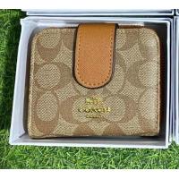 ราคา กระเป๋าสตางค์ กระเป๋าสตางค์ผู้หญิง กระเป๋าใส่นามบัตร coach กระดุม 4 5 นิ้ว WS 2 1 ใบสั้น (12605091712)