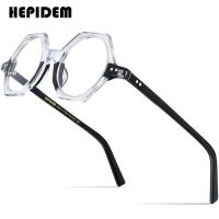 ราคา HEPIDEM Acetate กรอบแว่นตาผู้ชาย Retro ขนาดใหญ่แว่นตาทรงกลมแว่นตาเกาหลีสไตล์ Aness แว่นตา9158 (14107693443)