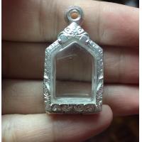 ราคา ตลับเงินแท้ ใส่พระขุนแผนเล็ก ขนาดจอกระจก1 5x2 2cm (18513529949)