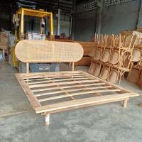 ราคา ส่งฟรี โครงเตียงไม้สัก หวายสานแท้ 5 และ 6 ฟุต teak wood rattan 3 5 5 6 feet size bed เตียง เตียงไม้สัก เตียงหวายแท้ เตียงนอน6 ฟุต เตียงสไตล์มินิมอล (20618859184)