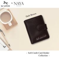 ราคา กระเป๋าสตางค์หนังวัวแท้ DeLonchi Soft Credit Card Collection by NAYA ผลิตในไทย สามารถใส่เครดิตการ์ด ได้มากกว่า 25 ใบ (16424495261)