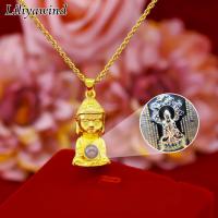ราคา LILIYAWIND จี้สร้อยคอสำหรับผู้หญิงทองแดงแกะสลักพระพุทธรูปขนาดเล็กยอดนิยม (20886607888)