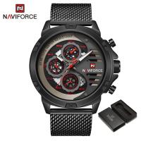 ราคา NAVIFORCE Men Watch Waterproof Stainless Steel Calendar Wristwatch Casual Vintage Watches Quartz Multifunction Original Brand NF9110 (20915314057)