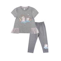 ราคา Chelsee Set เสื้อยืดคอกลม กางเกงเลคกิ้ง เด็กผู้หญิง รุ่น 237894 237904 ลายแมว อายุ 2 10ปี ผ้า 100 Cotton เสื้อผ้าเด็กโต (20086712607)