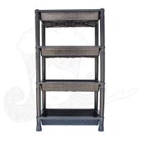 ราคา ชั้นพลาสติกวางของอเนกประสงค์ 4 ชั้น สีดำ ขนาด กว้าง 32 ยาว 47 สูง 85 ซม (7756980898)