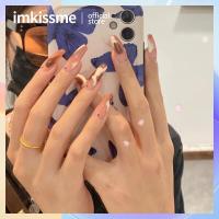 ราคา เล็บปลอม24ชิ้นเล็บปลอมสวมใส่ได้หัวรูปไข่สั้นสำหรับผู้หญิงเล็บสำเร็จรูปพร้อมกาว (20356145425)