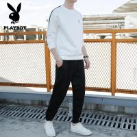 ราคา Playboy สูทแขนยาวคอกลมลำลองของแท้เสื้อกันหนาวและกางเกง (13673621337)