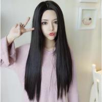 ราคา วิกผมแสกกลางมีหนังหัว ตรงยาวเต็มหัวแบบไหมอย่างดี รหัส แสกกลางมีหนังหัว (20797682388)