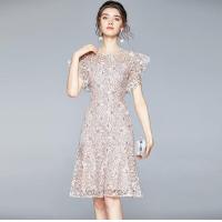 ราคา STANLEY ชุดเดรสฤดูร้อนแฟชั่นพิมพ์ลายลูกไม้สไตล์วินเทจของผู้หญิงชุดเดรสของผู้หญิงเดรสแขนสั้นแบรนด์เนม Coco 2023 (20217532759)