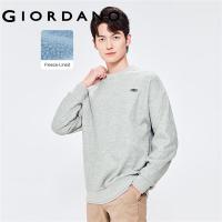 ราคา Giordanoผู้ชาย เสื้อสเวตเตอร์คอกลมปักลายขนแกะปลอมสองชิ้น Free Shipping 13022853 (16178714854)