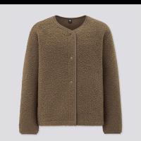 ราคา UNIQLO เสื้อโค้ทผู้หญิงแฟชั่นฤดูหนาวใหม่เสื้อโค้ทเสื้อคาร์ดิแกนขนสัตว์ขนแกะเทียมคอกลมแจ็คเก็ตผ้าฟลีซโจ๊กเกอร์ U 429667 (19697702275)