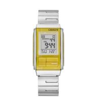 ราคา BinZhouFei นาฬิกาข้อมือดิจิตอลสำหรับผู้หญิงนาฬิกาข้อมือดิจิตอลโครโนกราฟสแตนเลสสายเหล็กสีฟ้ากันน้ำสีดำสง่างามแบบลำลองนาฬิกาข้อมือผู้หญิง (20937915480)