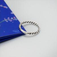 ราคา แหวนเงินแท้925 แหวนเกลียวหัวแท่งกลม รมดำ แหวนเงินแท้100 Major Silver (4807604870)