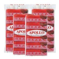 ราคา Apollo Wafer Chocolate เวเฟอร์เคลือบครีมช็อคโกแลตห่อแดงในตำนาน เวเฟอร์อพอลโล่ ขนมนำเข้า (20217519690)