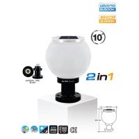 ราคา HI TEK โคมไฟหัวเสาโซล่าเซล LED ฝ้า ขนาด 8นิ้ว และ 10 นิ้ว (13624533715)