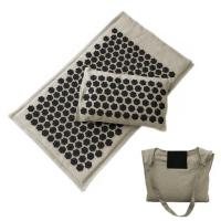 ราคา Nature Organic Linen Coconut Palm Massage Yoga Mat Sport Pillow Mat Lotus Spike Acupressure Mat Cushion Back Neck Pain Relief (20401237730)