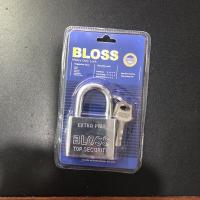 ราคา BLOSSแม่กุญแจเหล็กชุบแข็ง ระบบล๊อคลูกปืน 2 ข้าง ป้องกันกุญแจผี ซื้อ 1 แถม 1 (8936865612)