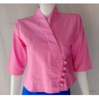 ราคา เสื้อพื้นเมืองหญิง เสื้อป้าย ผ้าฝ้ายชินมัย เสื้อกระดุม5เม็ด (16424506165)