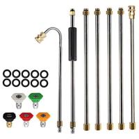 ราคา เครื่องมือทำความสะอาดรางน้ำเครื่องฉีดน้ำแรงดันสูงไม้ขยายหัวฉีดท้วงน้ำยาล้างหลังคา4000 Psi 5เคล็ดลับ1 4การเชื่อมต่อข้อต่อสำหรับ K2 Karcher (17128377468)