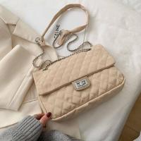 ราคา Miss Barbie แฟชั่นใหม่ Lingge กระเป๋าโซ่กระเป๋าสะพายข้างไหล่เดียวอเนกประสงค์ของผู้หญิง (19611191914)