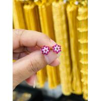 ราคา ต่างหูทองหุ้ม100 ลายดอกพิกุลโบราณ (20865098552)