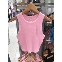 ราคา UNIQLO เสื้อยืดผู้หญิง457742สำหรับ2023ที่ดีที่สุดของ UNIQLO Chun Xia ผ้าฝ้ายกลับเพื่อปลูกฝังศีลธรรมของตัวเองเสื้อกั๊กสั้นเอวสูง (19667365038)