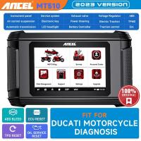 ราคา เครื่องสแกนเนอร์รถจักรยานยนต์ MT510ระบบเต็มรูปแบบเครื่องมือวิเคราะห์ปัญหามอเตอร์ไซค์ ECU TPS น้ำมัน Rese เครื่องอ่านโค้ดสำหรับ BMW สำหรับ DUCATI (20924833499)