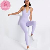 ราคา OzalCtree ชุดออกกำลังกายคอวีลึกเซ็กซี่ชุดฟิตเนสเต้นแน่นชุดกีฬาสำหรับผู้หญิงชุดออกกำลังกายวิ่งยิม (14640516828)